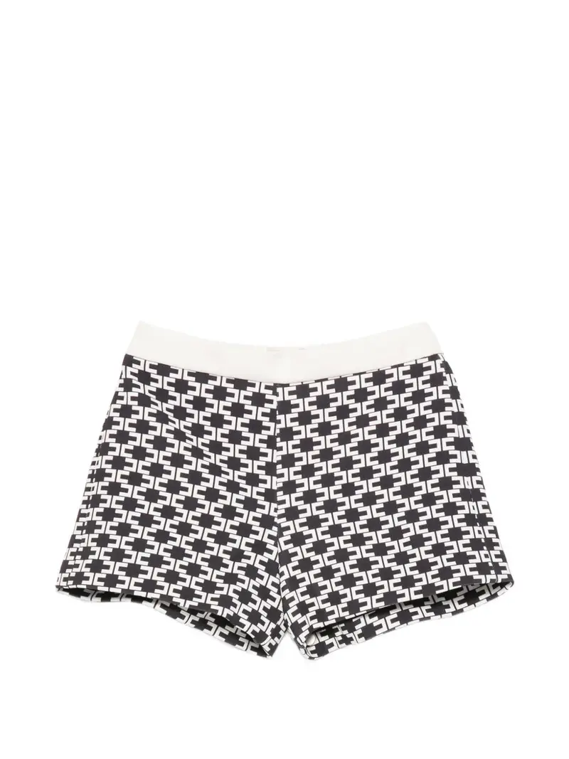 Bermuda bianco/nero per bambina