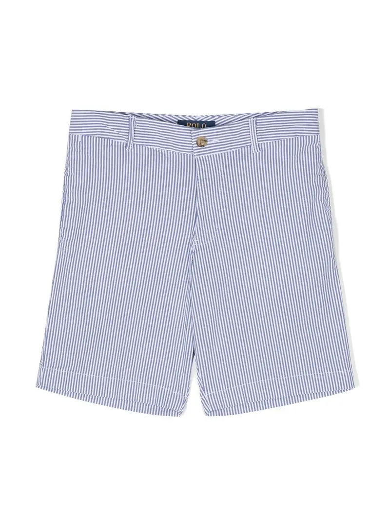 Bermuda blu/bianco per bambino