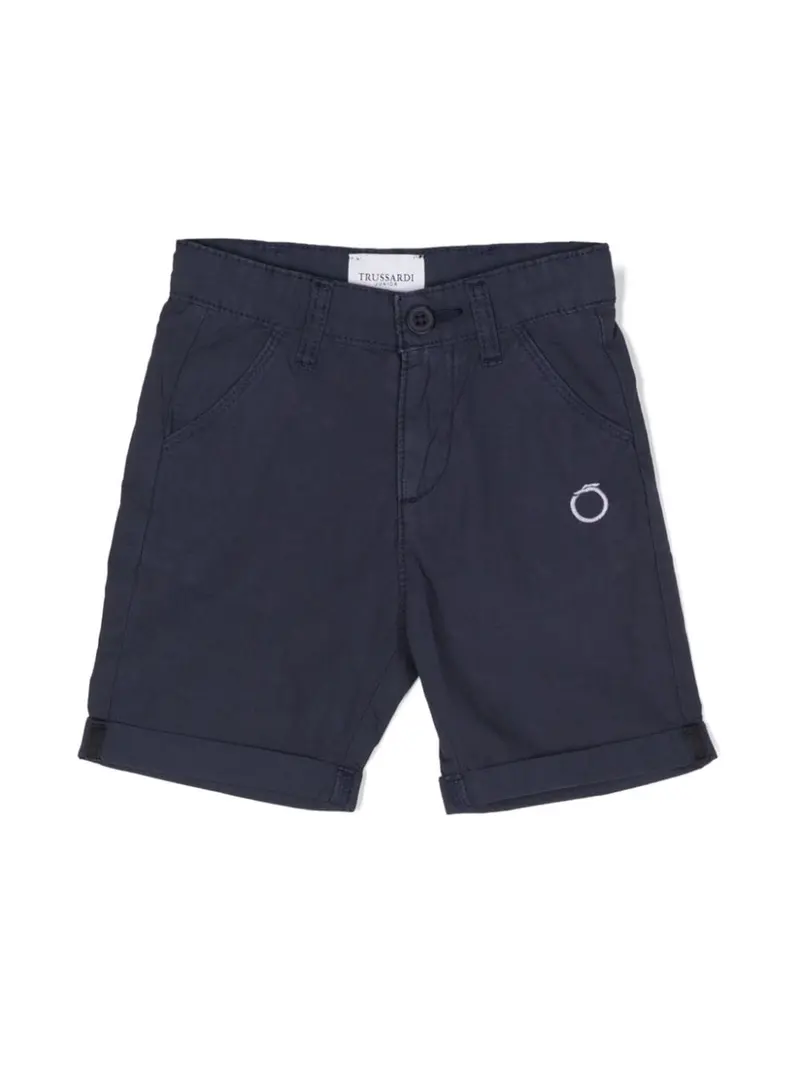 Bermuda blu navy per neonato con logo