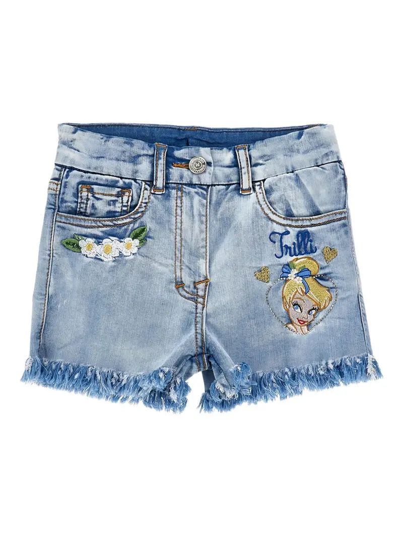 Bermuda di jeans azzurro per bambina