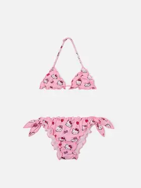 Bikini Cris rosa con stampa Hello Kitty all-over