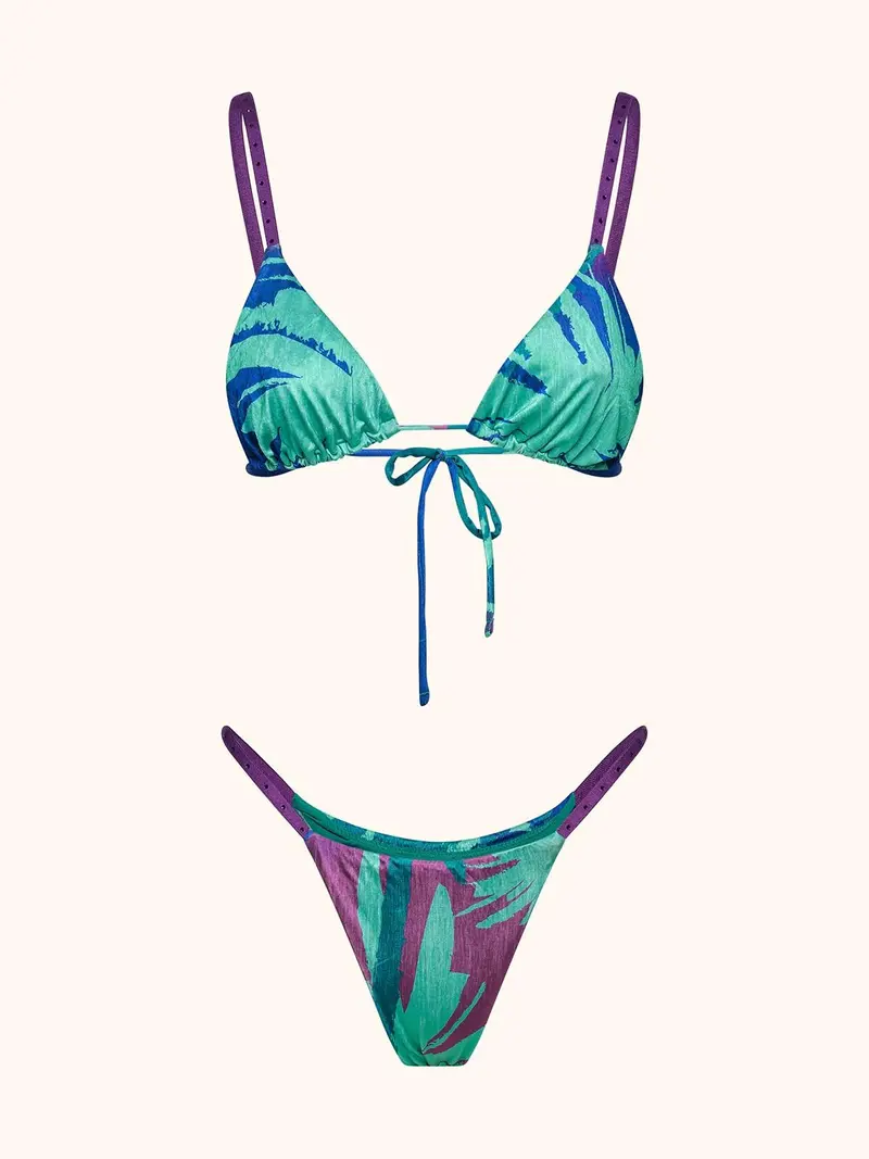 Bikini donna triangolo con slip regolabile fanatsia