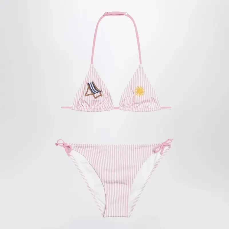 Bikini due pezzi con motivo a righe