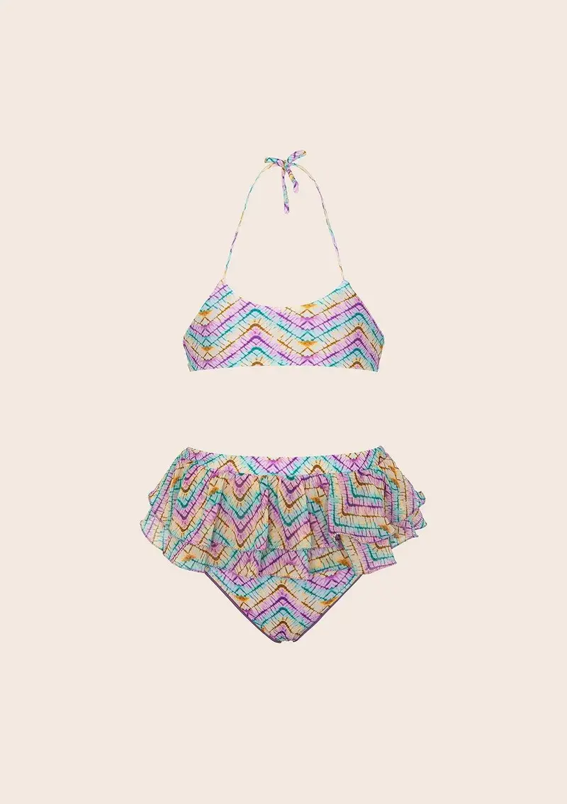 Bikini Neonata Top con Slip Bon Bon Fantasia rosa
