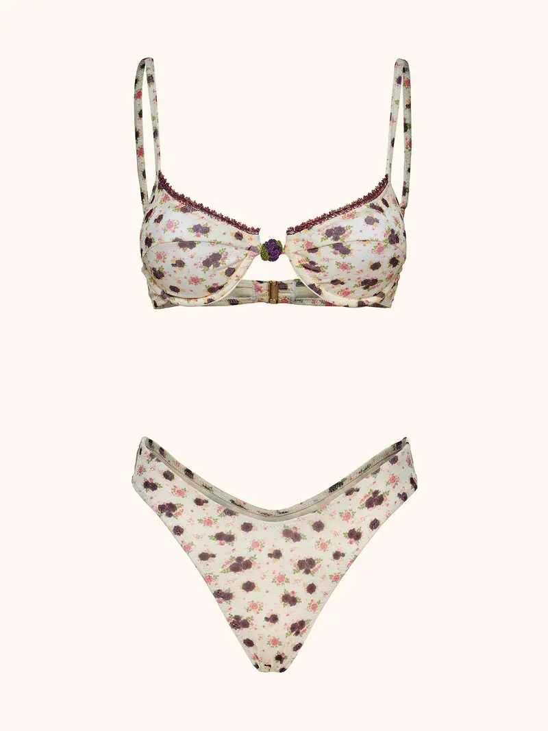 Bikini reggiseno ferretto con slip fisso