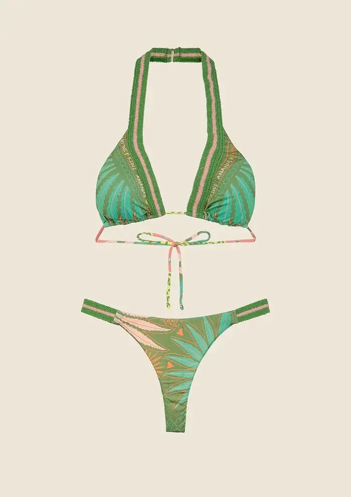 Bikini Triangolo Alto con Perizoma Fantasia