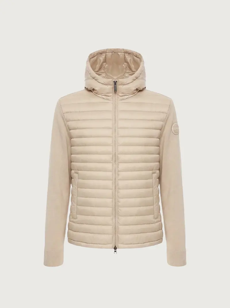 bimaterico cappuccio full zip