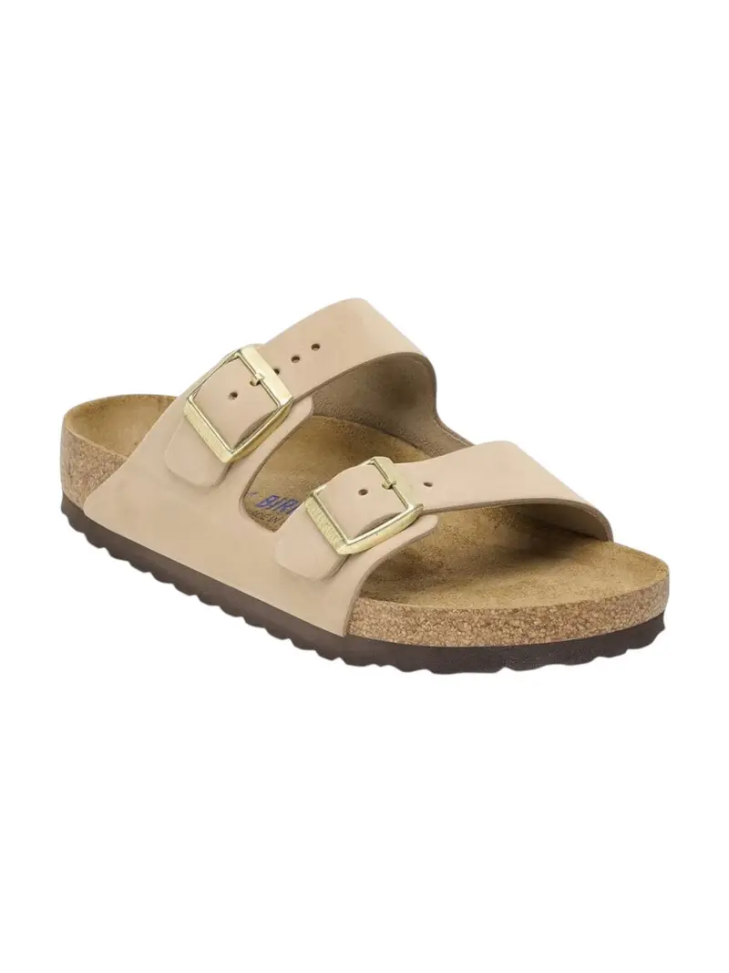 BIRKENSTOCK Sandalo Donna Arizona SFB sandcastle, Nubuck Leather 1019016 Beige