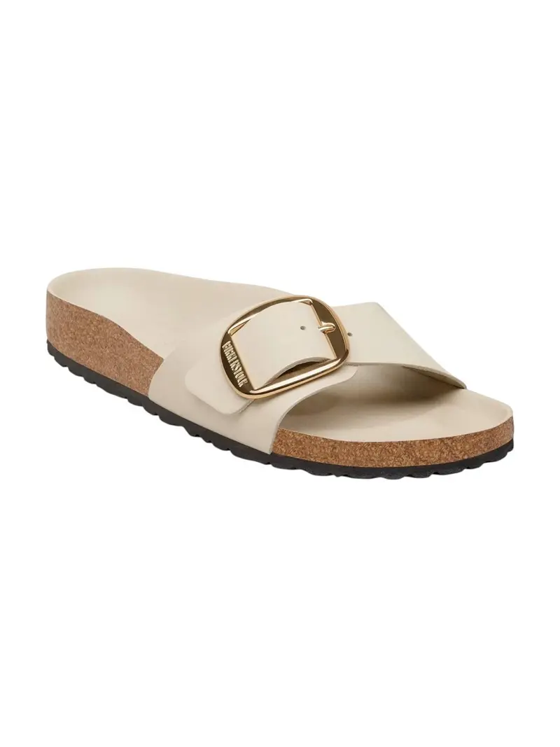BIRKENSTOCK Sandalo Donna Madrid Big Buckle HEX shine oyster, Natural Lea 1031823 SHINE OYSTER