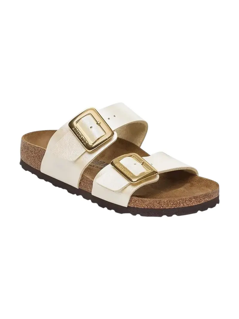 BIRKENSTOCK Sandalo Donna Sydney CB graceful pearl white, Birko Flor 1029492 Bianco