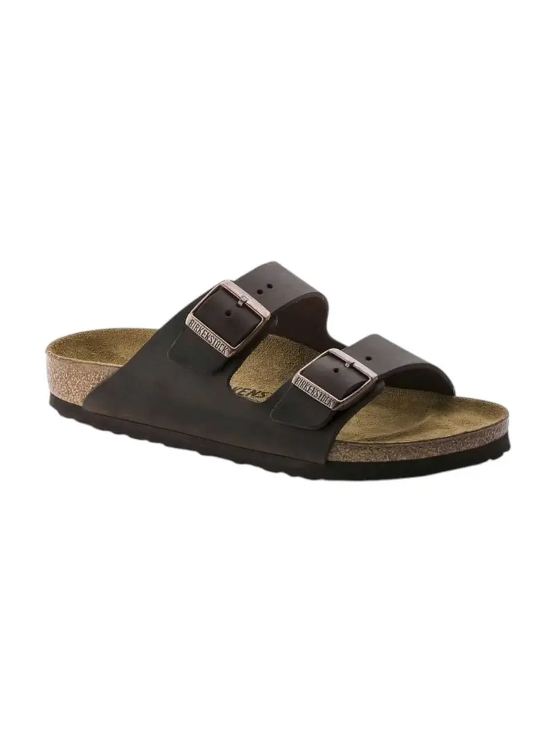 BIRKENSTOCK Sandalo Unisex adulto Arizona habana, Oiled Leather 052533 Marrone