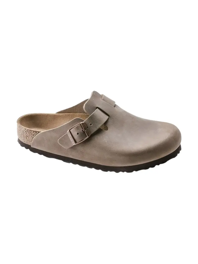 BIRKENSTOCK Sandalo Unisex adulto Boston tabacco brown, Oiled Leather 960813 Marrone