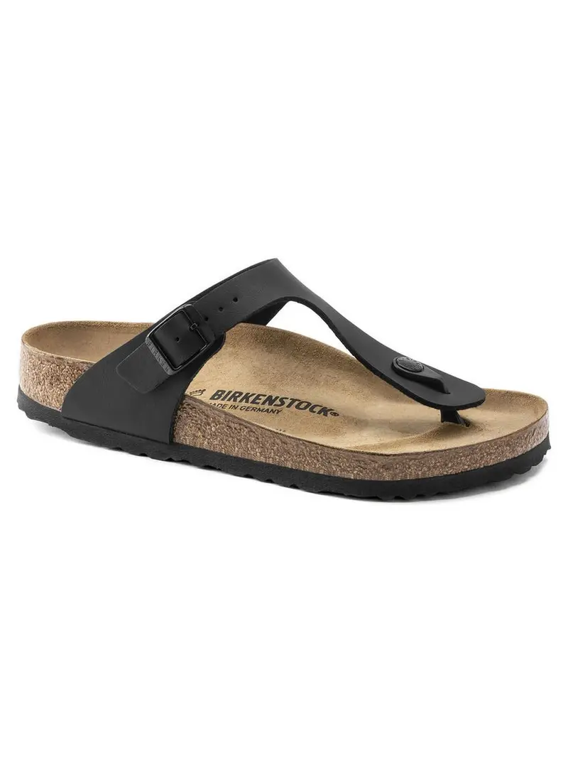 BIRKENSTOCK Sandalo Unisex adulto Gizeh black, Birko Flor 043691 BLACK