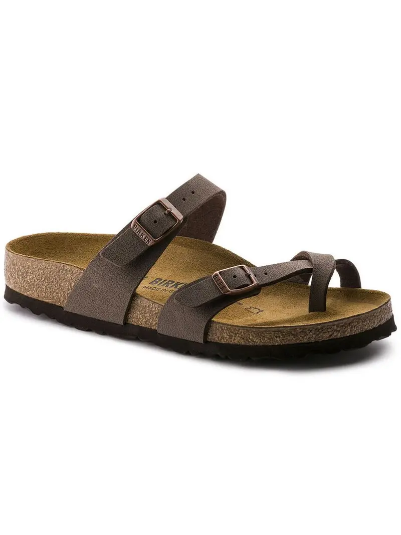 BIRKENSTOCK Sandalo Unisex adulto Mayari mocca, Birkibuc 071061 MOCCA