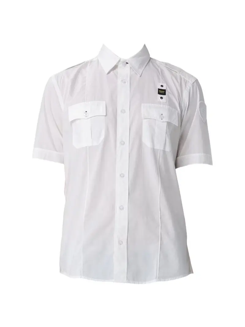 BLAUER Camicia Uomo BENSON 26SBLUS02271 007502 102 BIANCO NEVE