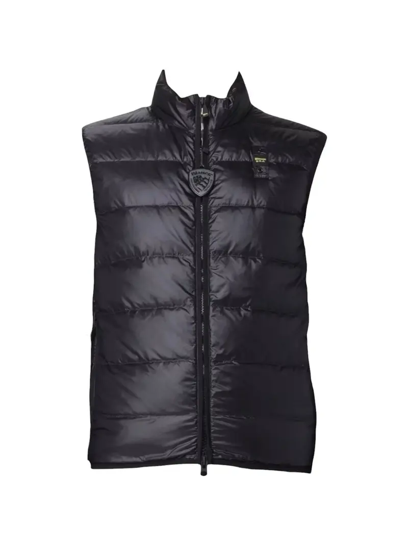 BLAUER Gilet Uomo RAWSON 26SBLUX03232 006719 999ET NERO interno BEIGE NATURALE