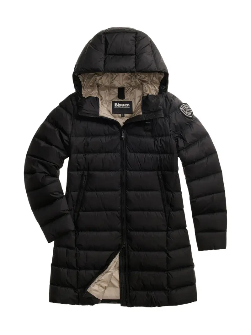BLAUER Piumino Donna AGNES NERO interno BEIGE 301 - 26WBLDK03039 006047 999EI