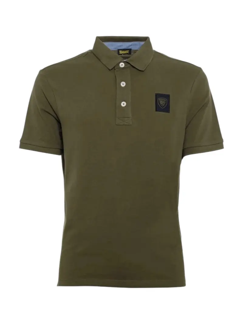 BLAUER Polo Uomo ALBAN 25SBLUT02309 007125 657 VERDE MILITARE