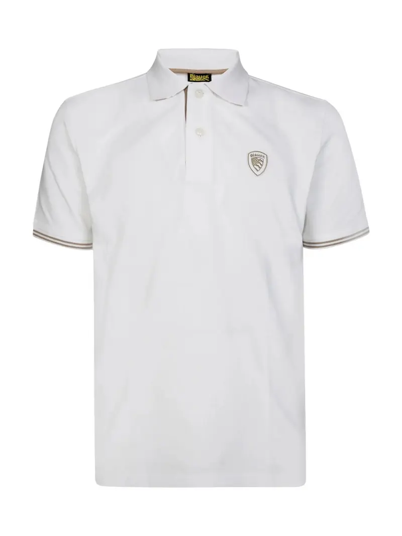 BLAUER Polo Uomo OAKLAND 25SBLUT02306 006801 100 BIANCO OTTICO