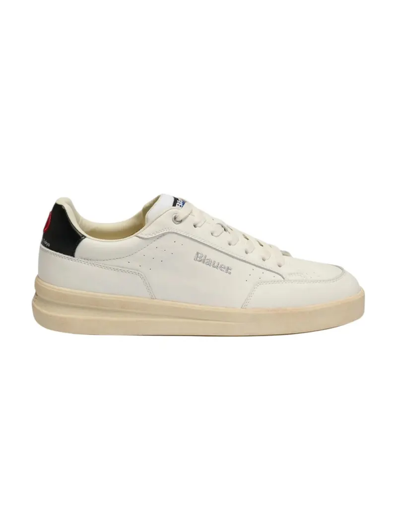 BLAUER Sneaker Uomo KYOTO01 S6KYOTO01/VIN WHI/BLK WHITE/BLACK