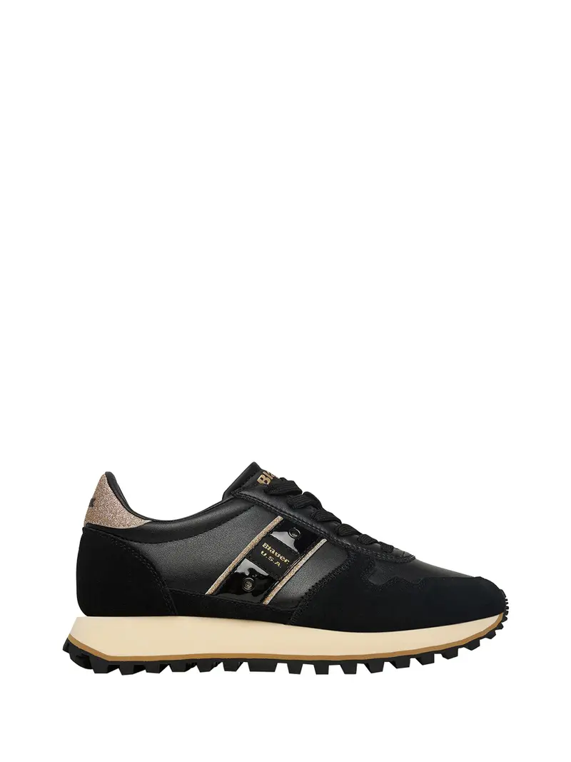 Blauer Sneakers Donna Nero