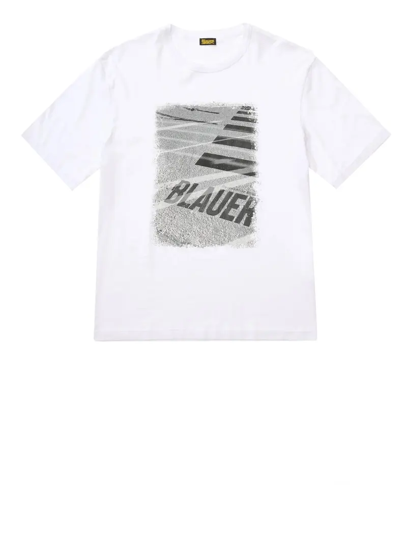 Blauer T-Shirt Ryder - Bianco