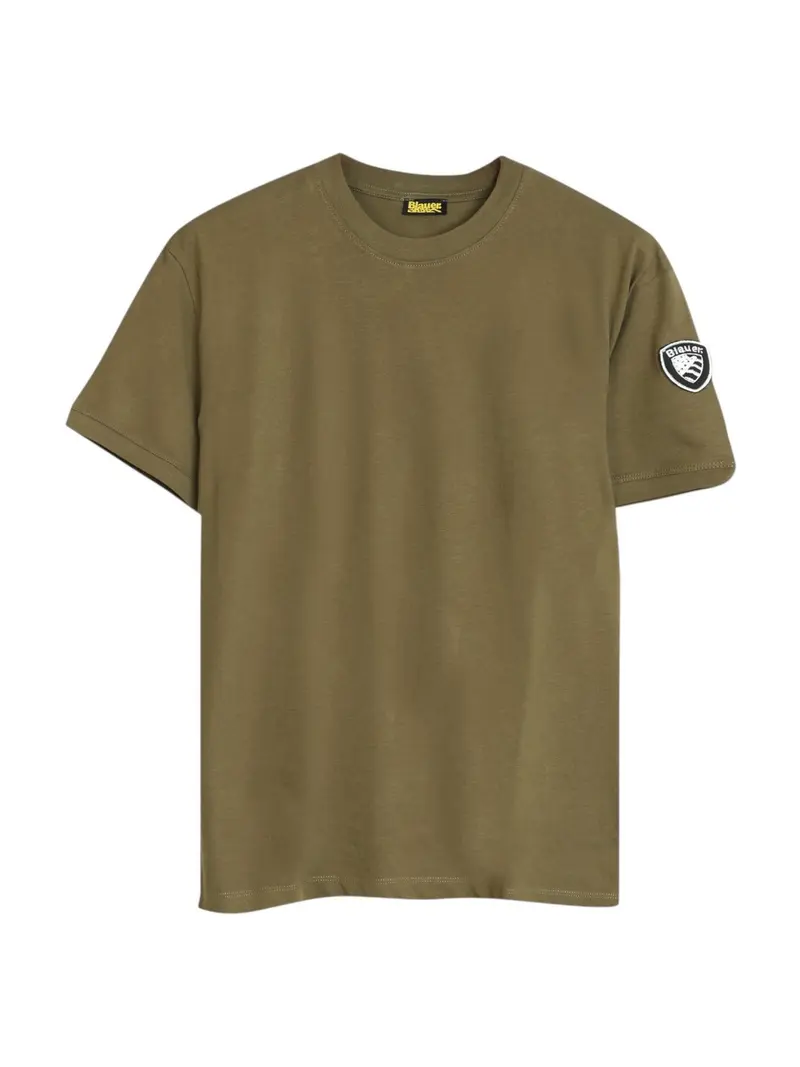 BLAUER T-shirt Uomo Anthony 25SBLUH02275 007100 657 VERDE MILITARE