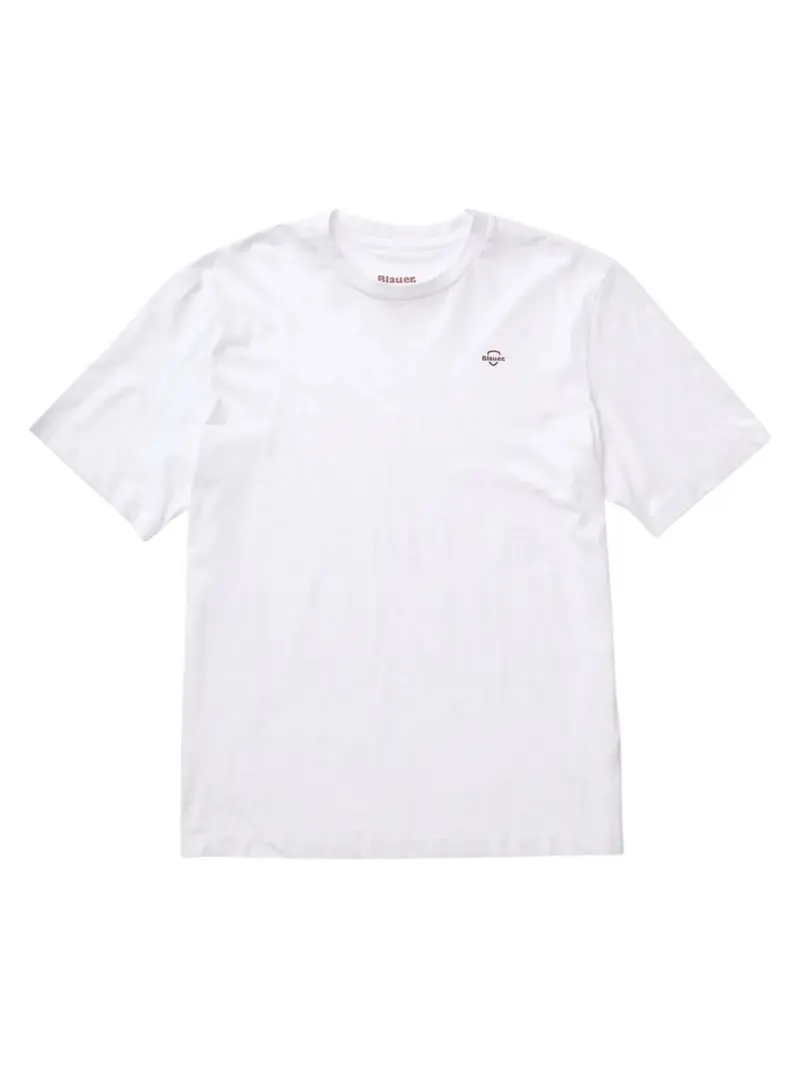 BLAUER T-shirt Uomo ERROL 26SBLUH02300 007439 100 BIANCO OTTICO