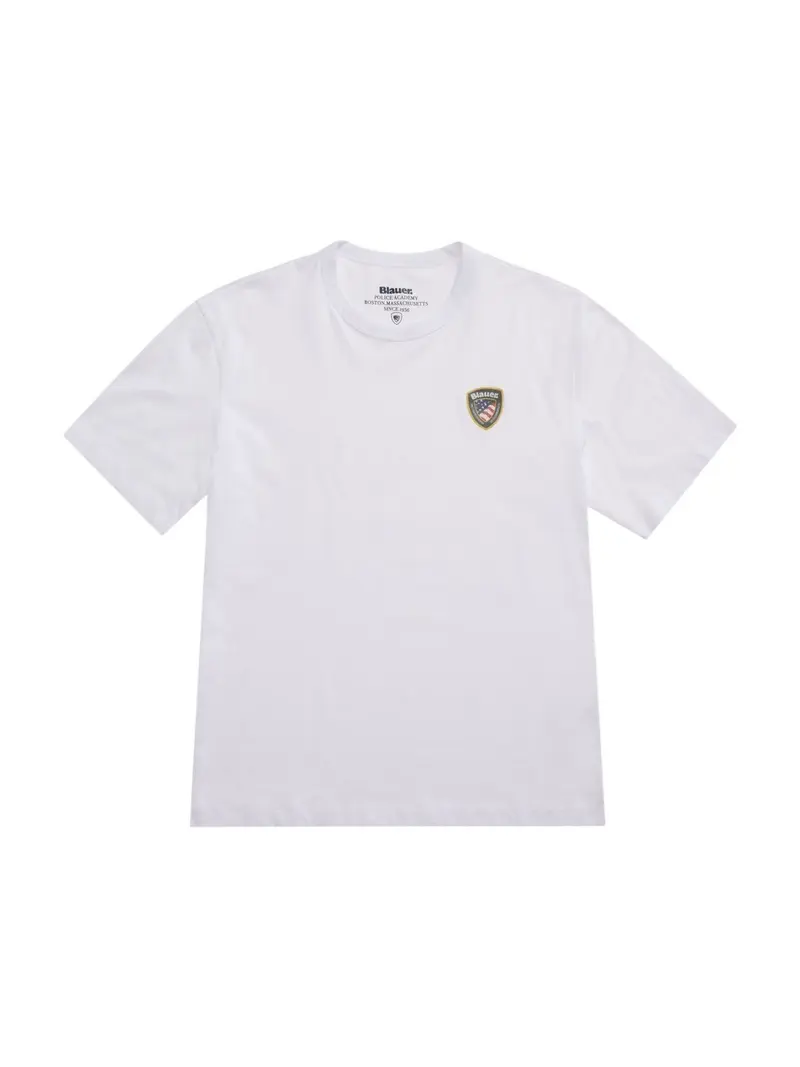 BLAUER T-shirt Uomo FAXON 25SBLUH02194 004547 100 Bianco