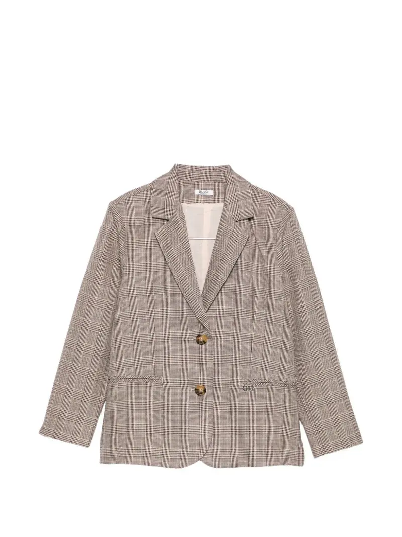 Blazer glam check per bambina