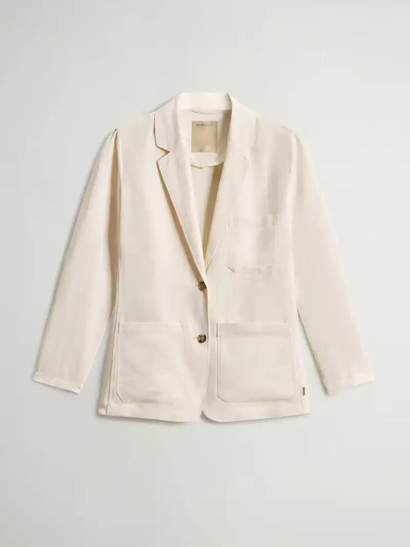 blazer viscosa lino