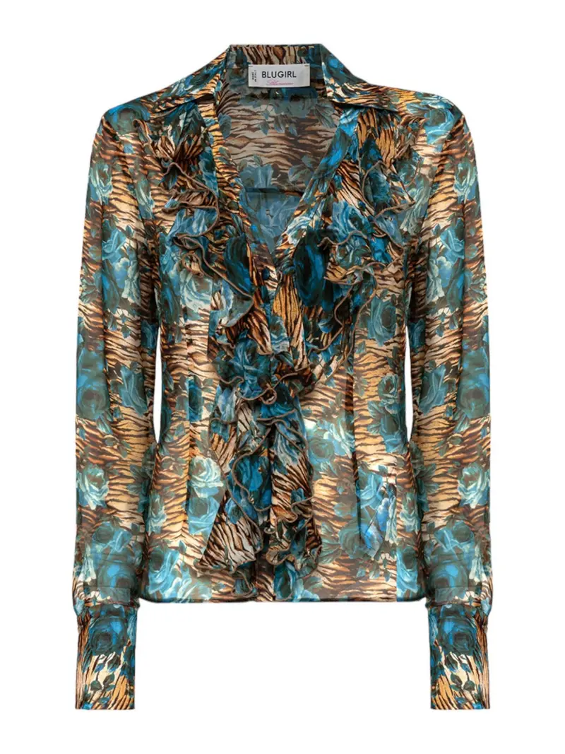 BLUGIRL Camicia Donna  RA4174T3079 N9208 Blu