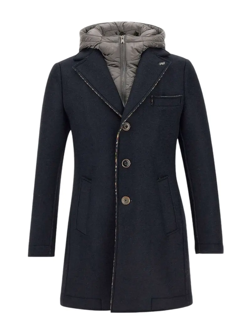 BOB Cappotto Uomo  ANDY403TR T403 NOTTE Blu