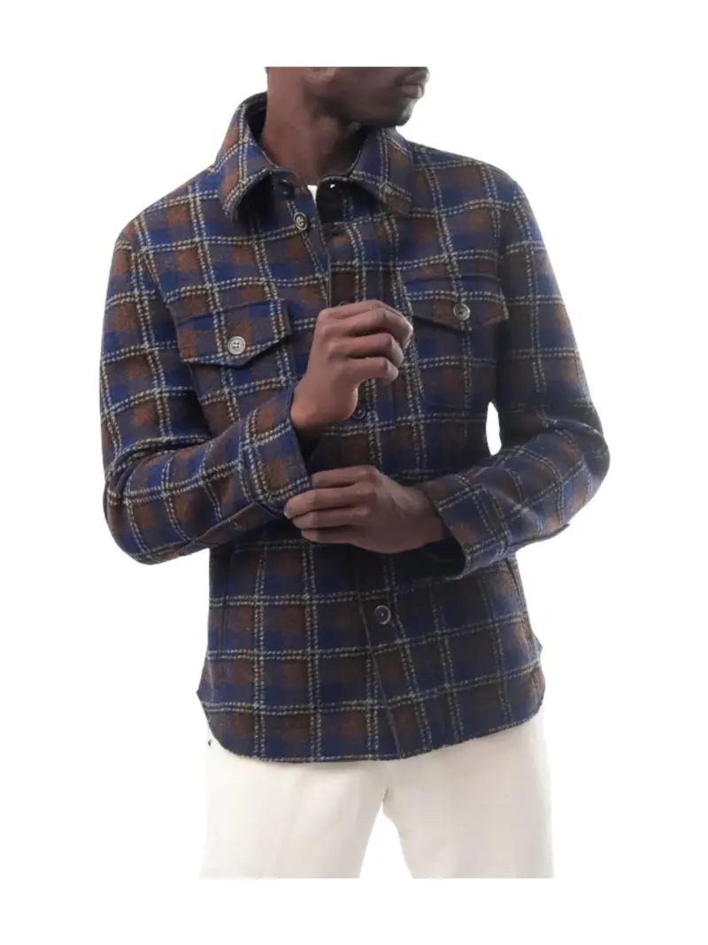 BOB Giacca Uomo  A23PERCY373 T373 VAR1 BLU/MARRONE