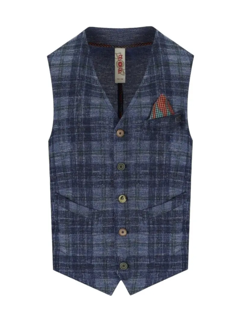 BOB Gilet Uomo  P24DRUG237 T237 VAR.3 Blu