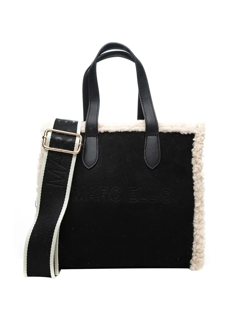 Borsa a Mano Buby Suede M Marc Ellis - Nero