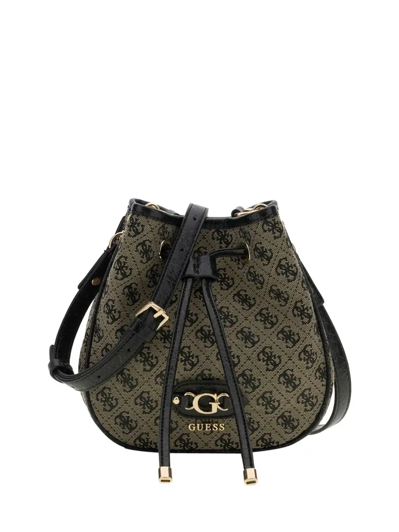 Borsa a Mano Guess Samantha Mini - Nero