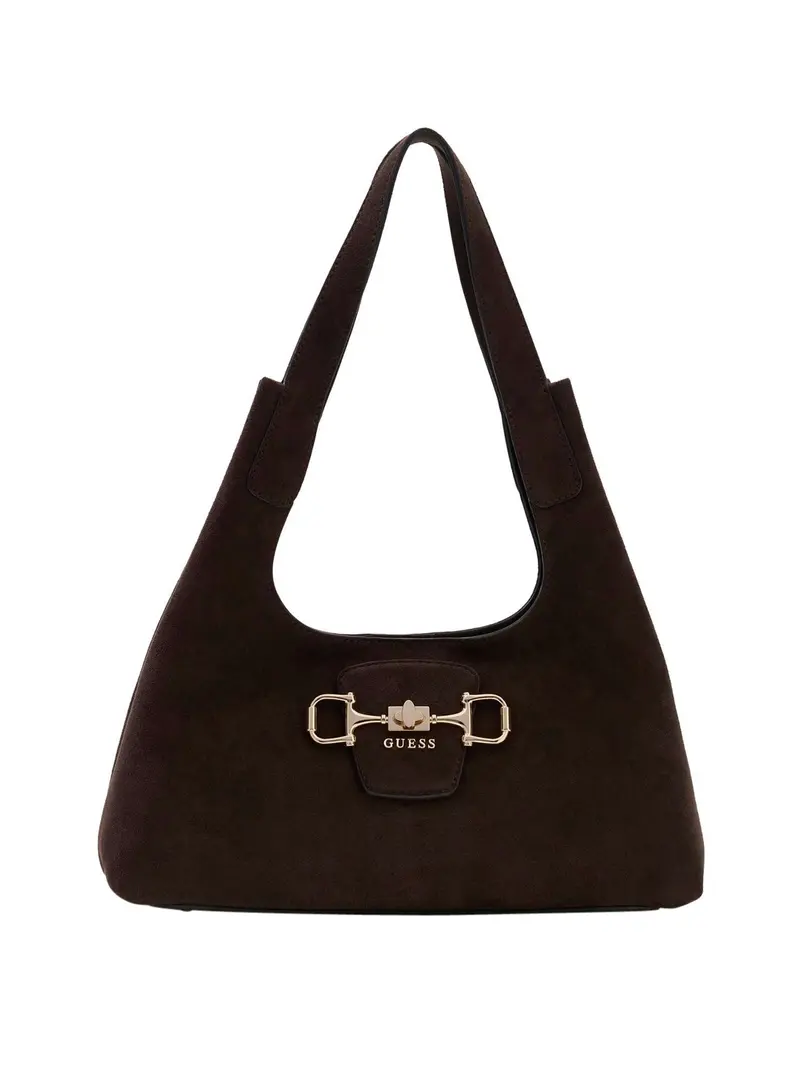 Borsa a Mano Sunset Small Hobo Guess - Marrone