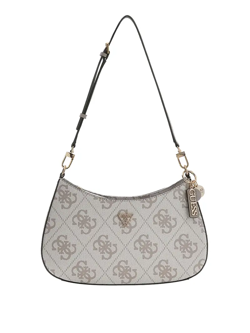 Borsa a Tracolla Guess Logo Noelle - Beige