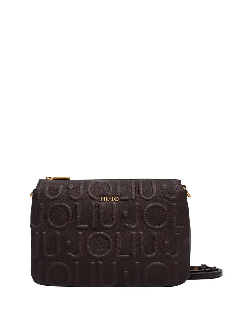 Borsa A Tracolla Logo Piccola Liu Jo - Marrone Scuro