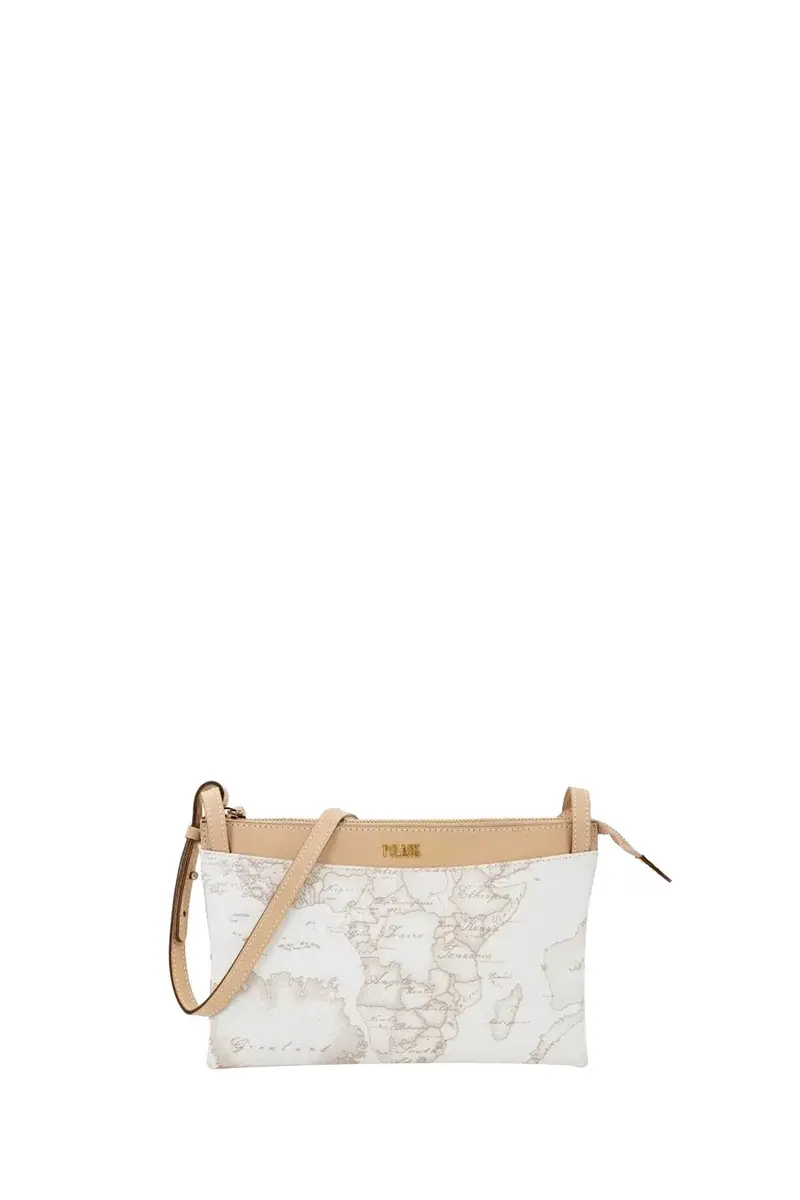 Borsa A Tracolla Media Donna Geo Classic Bianco