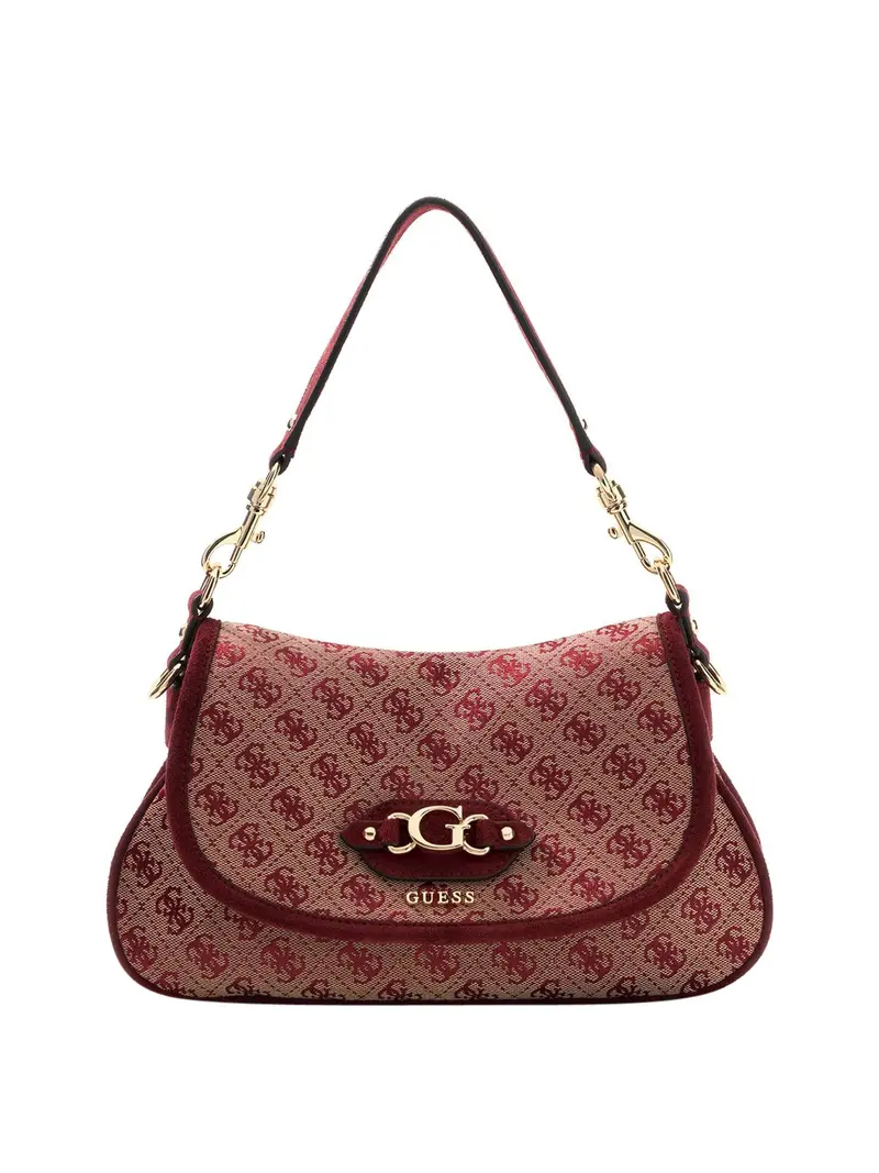 Borsa a Tracolla Samantha Flap Guess - Bordeaux