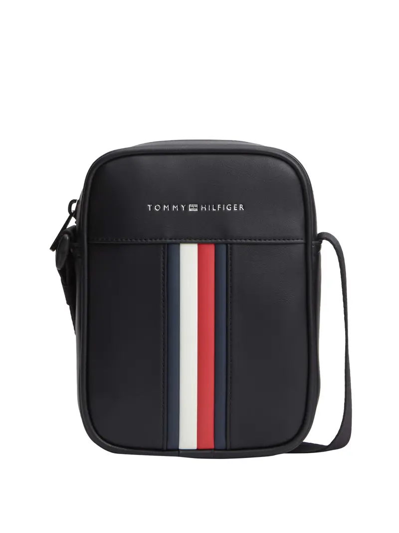 Borsa A Tracolla Tommy Hilfiger Th Metro Mini Reporter - Nero