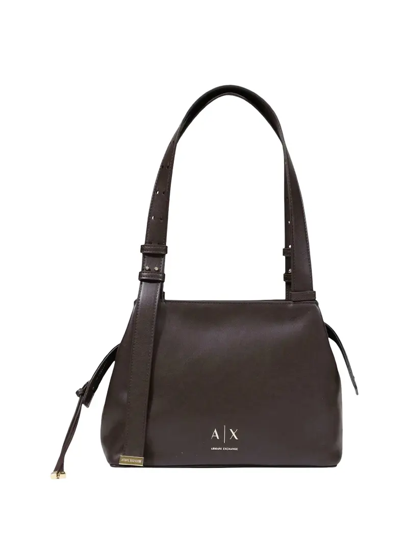 Borsa Armani Exchange Piccola A Spalla Con Due Manici - Marrone
