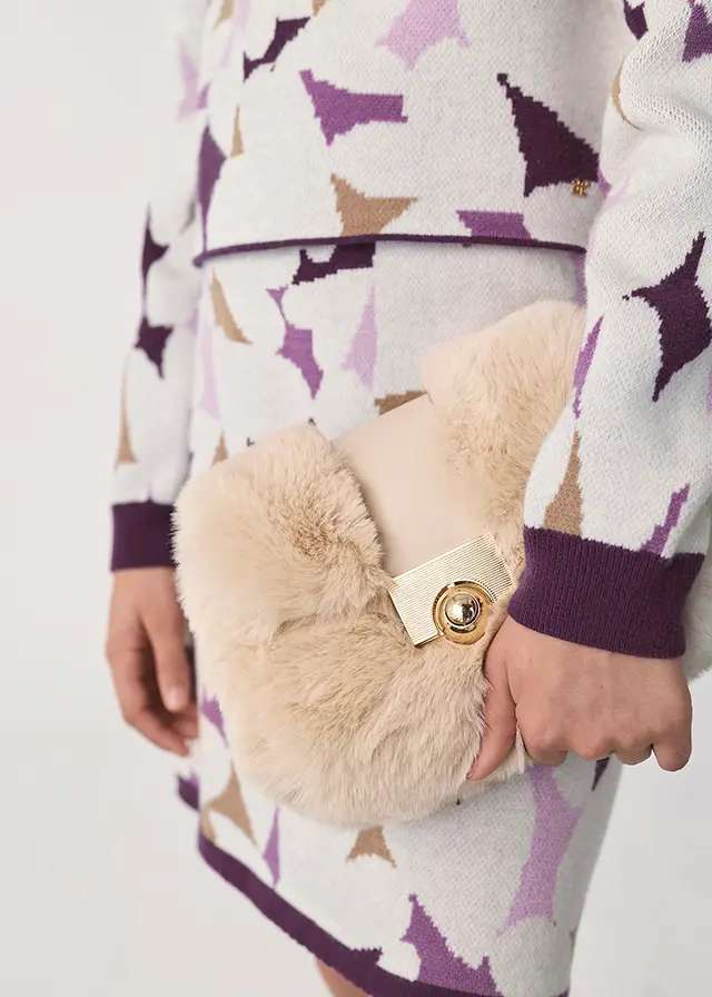 Borsa beige per bambina