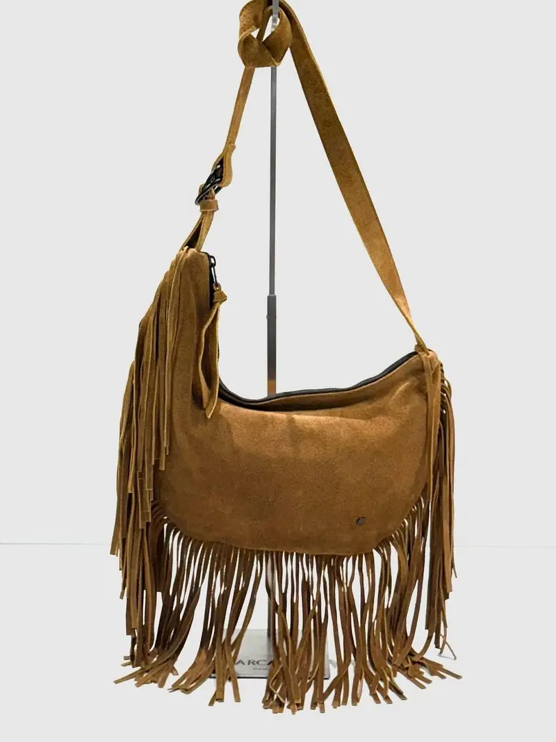 borsa cauntry con frangia