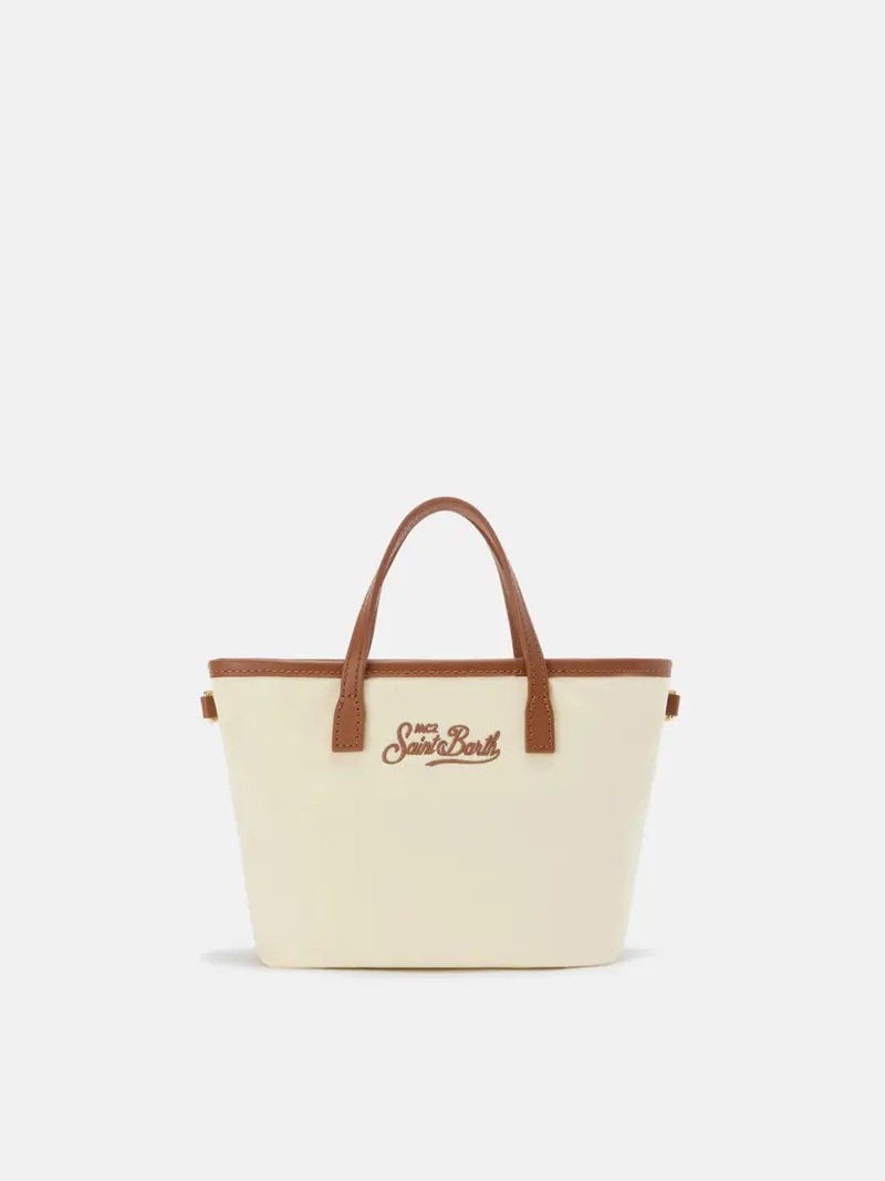 Borsa City mini in nylon bianca