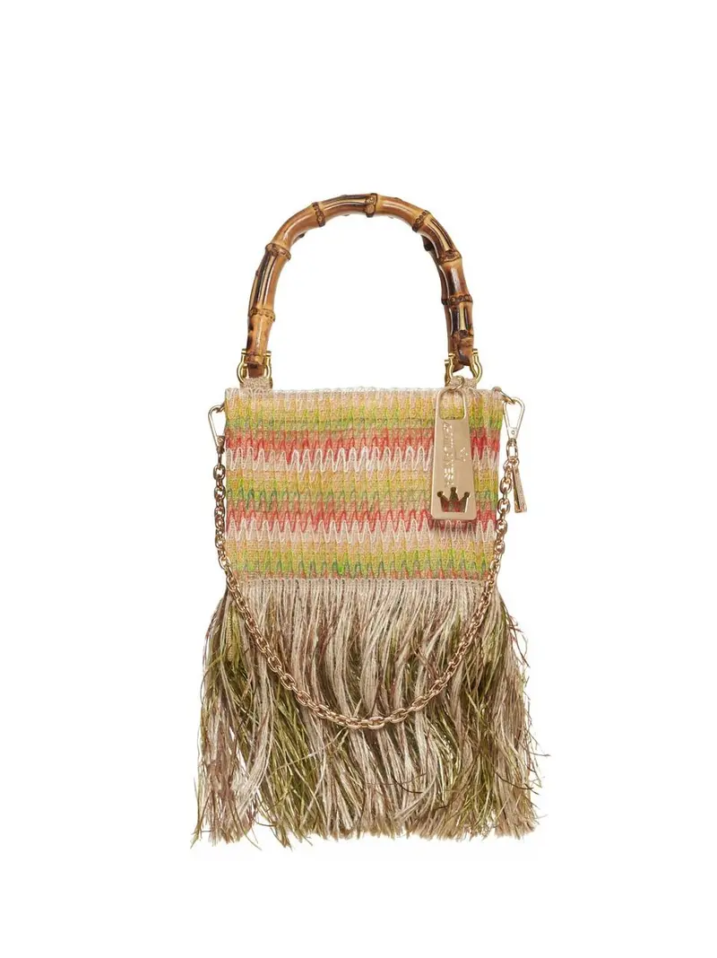 borsa con frangia lunga