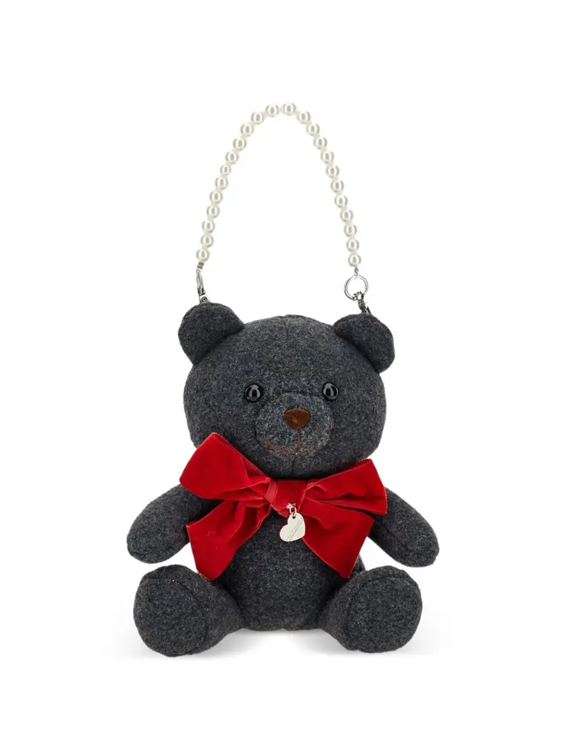 Borsa grigio orsetto per bambina