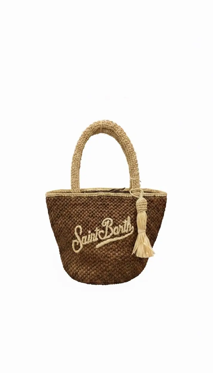 Borsa Marcy in raffia mid